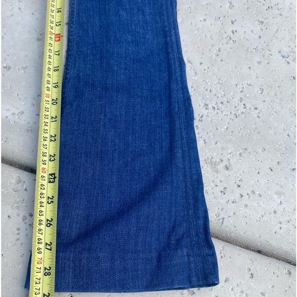 Hudson dark wash jeans size 24 bootcut low rise 2 button with zipper on front - Picture 16 of 16